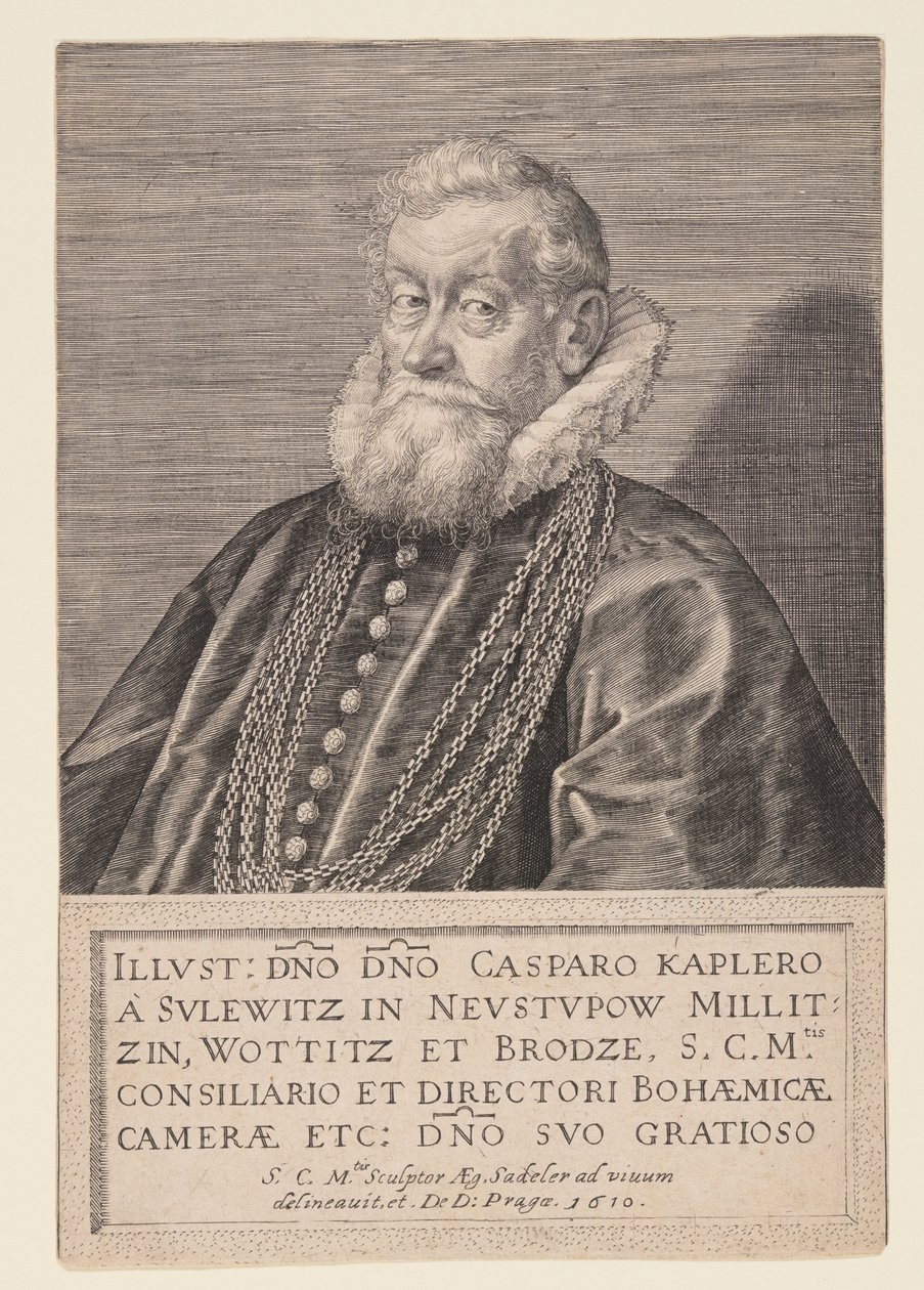 Gaspard Kaplir von Sulewitz, Raadslid van de Keizer door Aegidius Sadeler II
