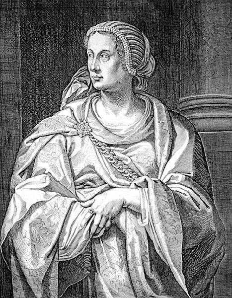 Albia Terenta, moeder van Otho door Aegidius Sadeler or Saedeler