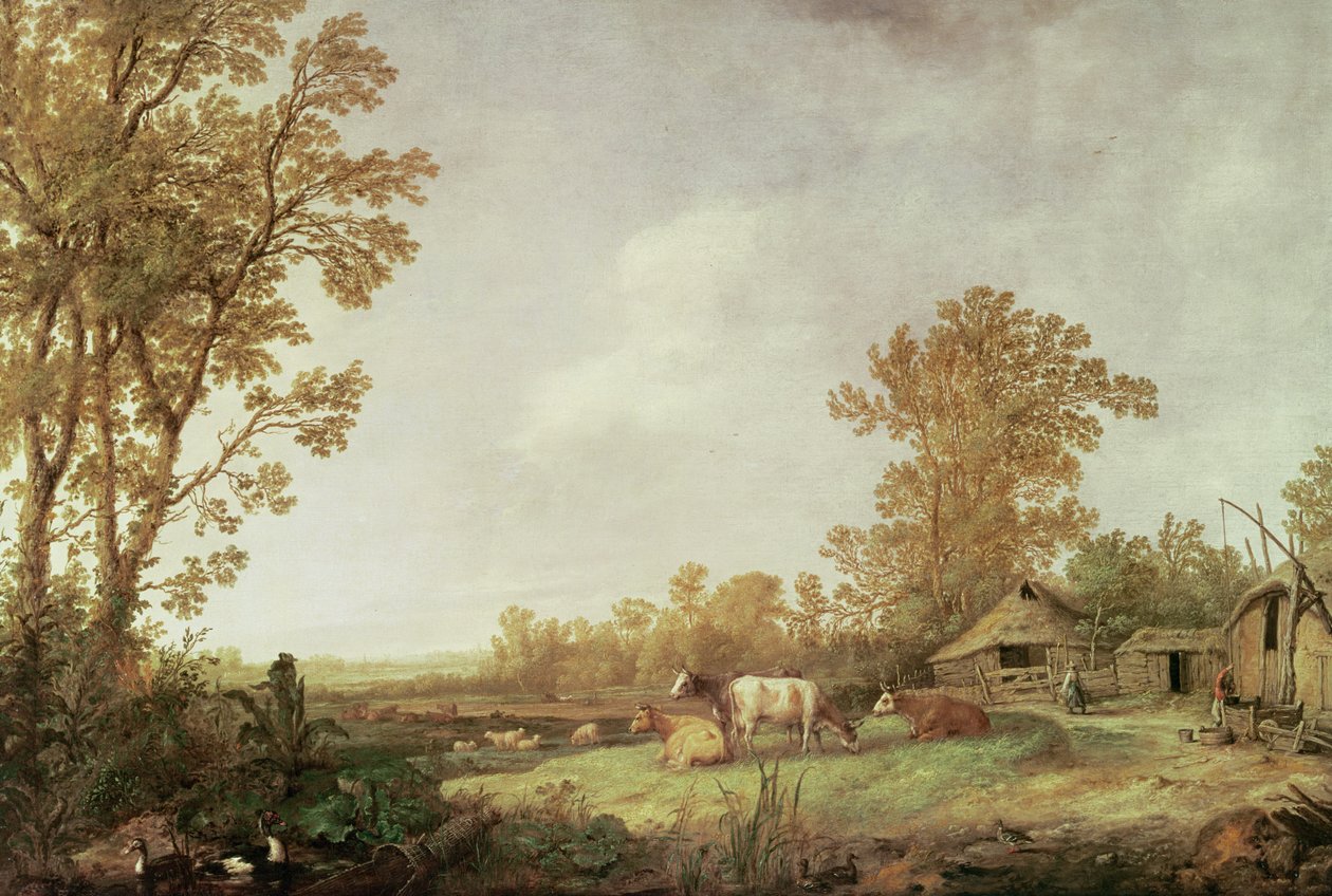 Boerenerf scène door Aelbert Cuyp