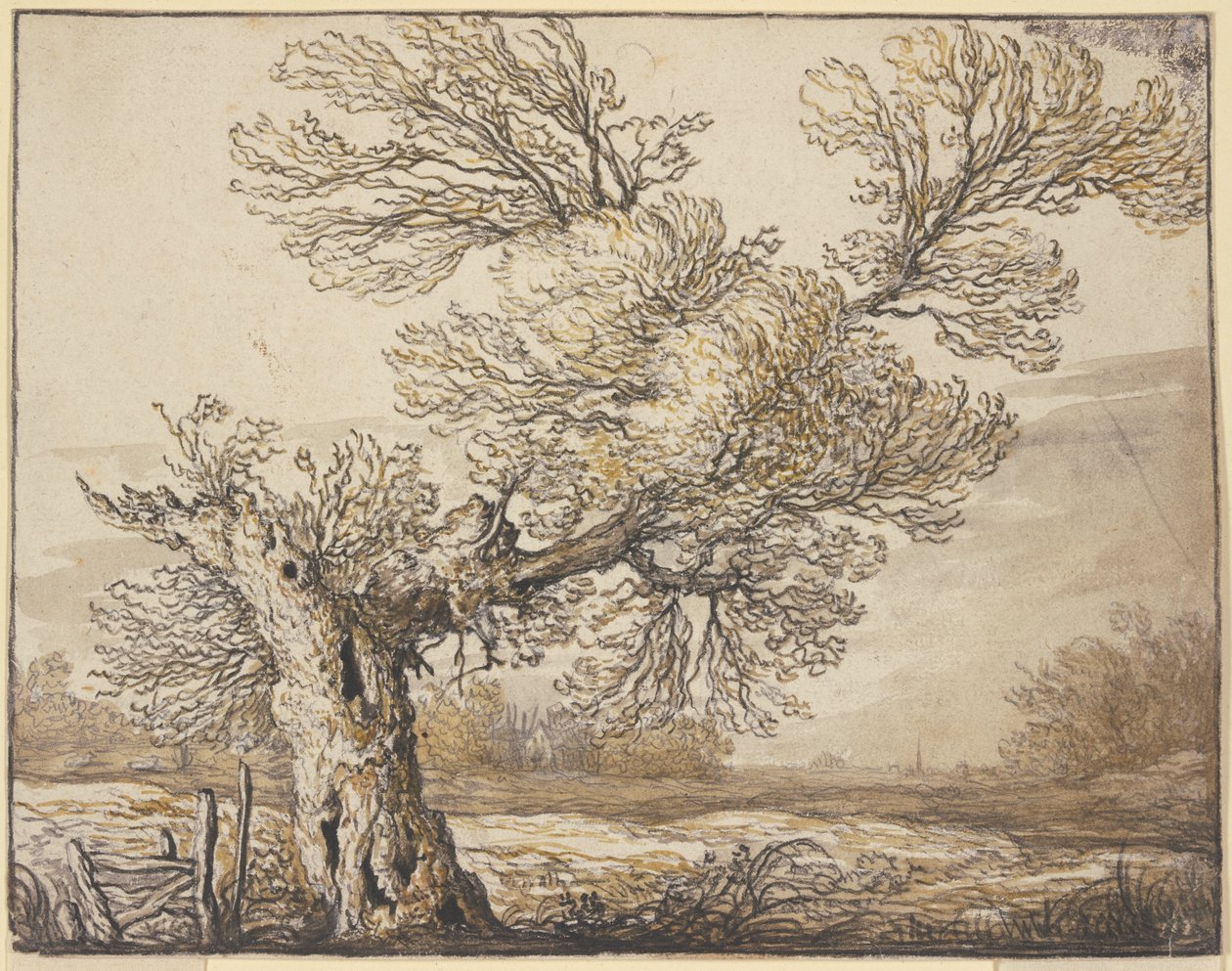 Landschap bij Dordrecht door Aelbert Cuyp