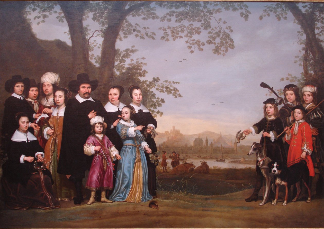 Portret van de familie Sam door Aelbert Cuyp