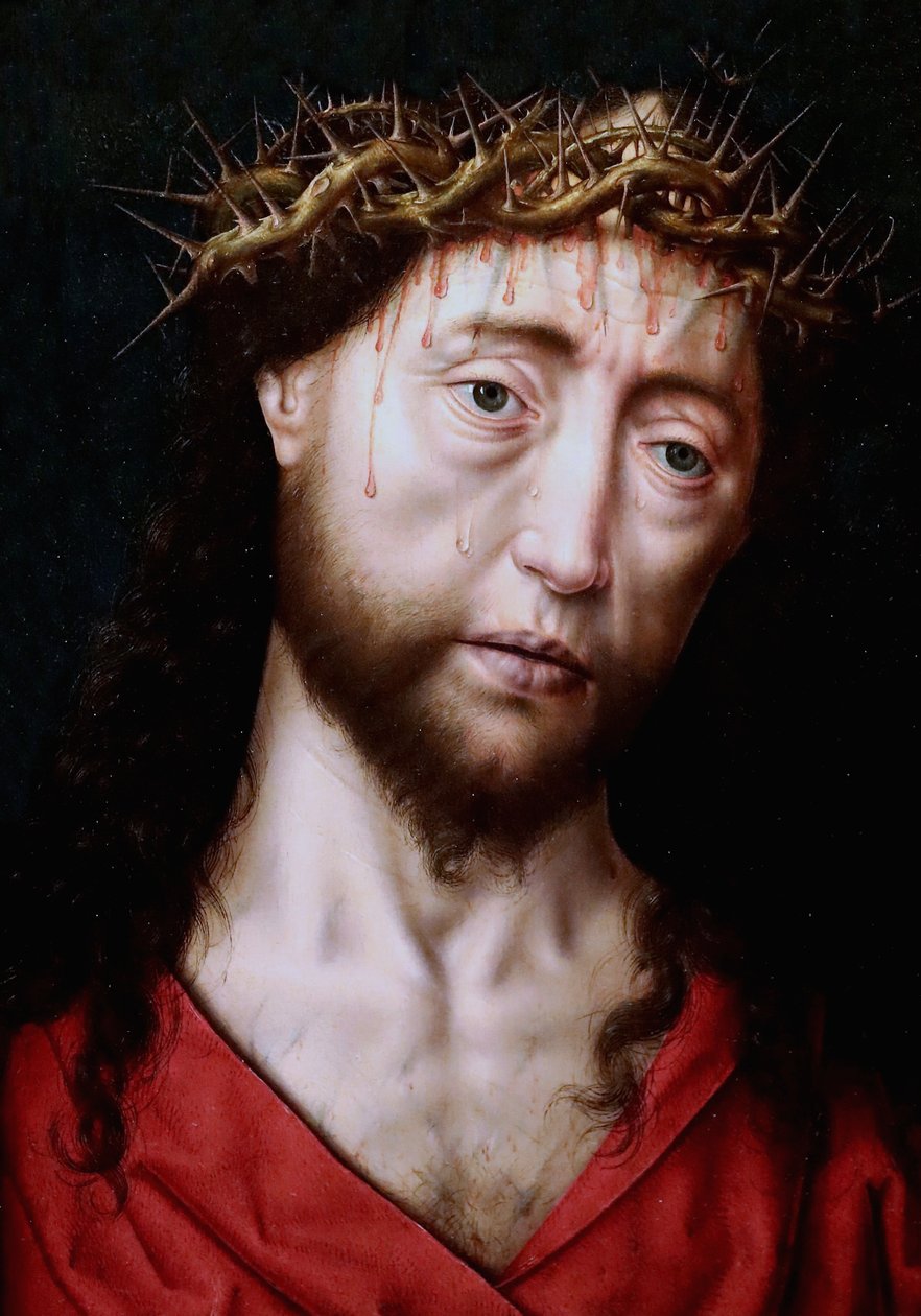 Nederlands: Christus met doornen gekroond / Portret van Christus door Aelbrecht Bouts