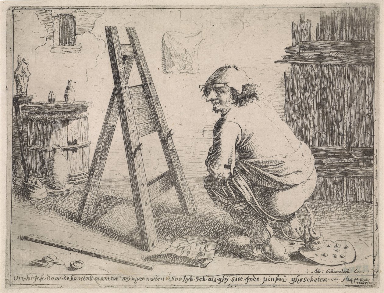 De schijtende kunstenaar door Aert van Waes