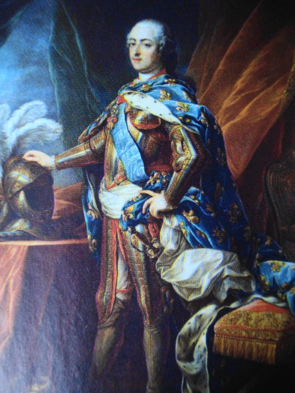 Portret van Lodewijk XV van Frankrijk (1710-1774) door Charles Amedee Philippe van Loo