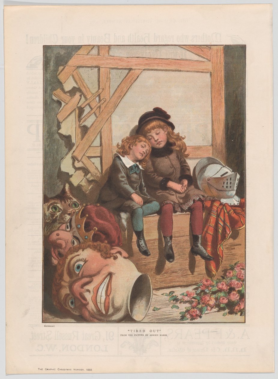 Uitgeput, uit The Graphic Christmas nummer, 7 december 1885 door After Adrien Emmanuel Marie.