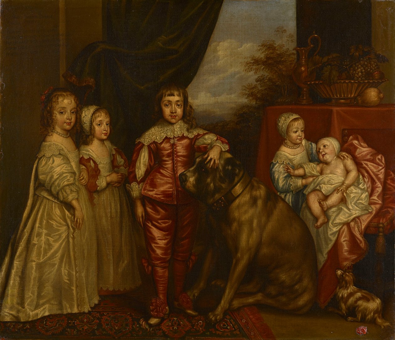 De vijf oudste kinderen van Charles I door after Anthony van Dyck