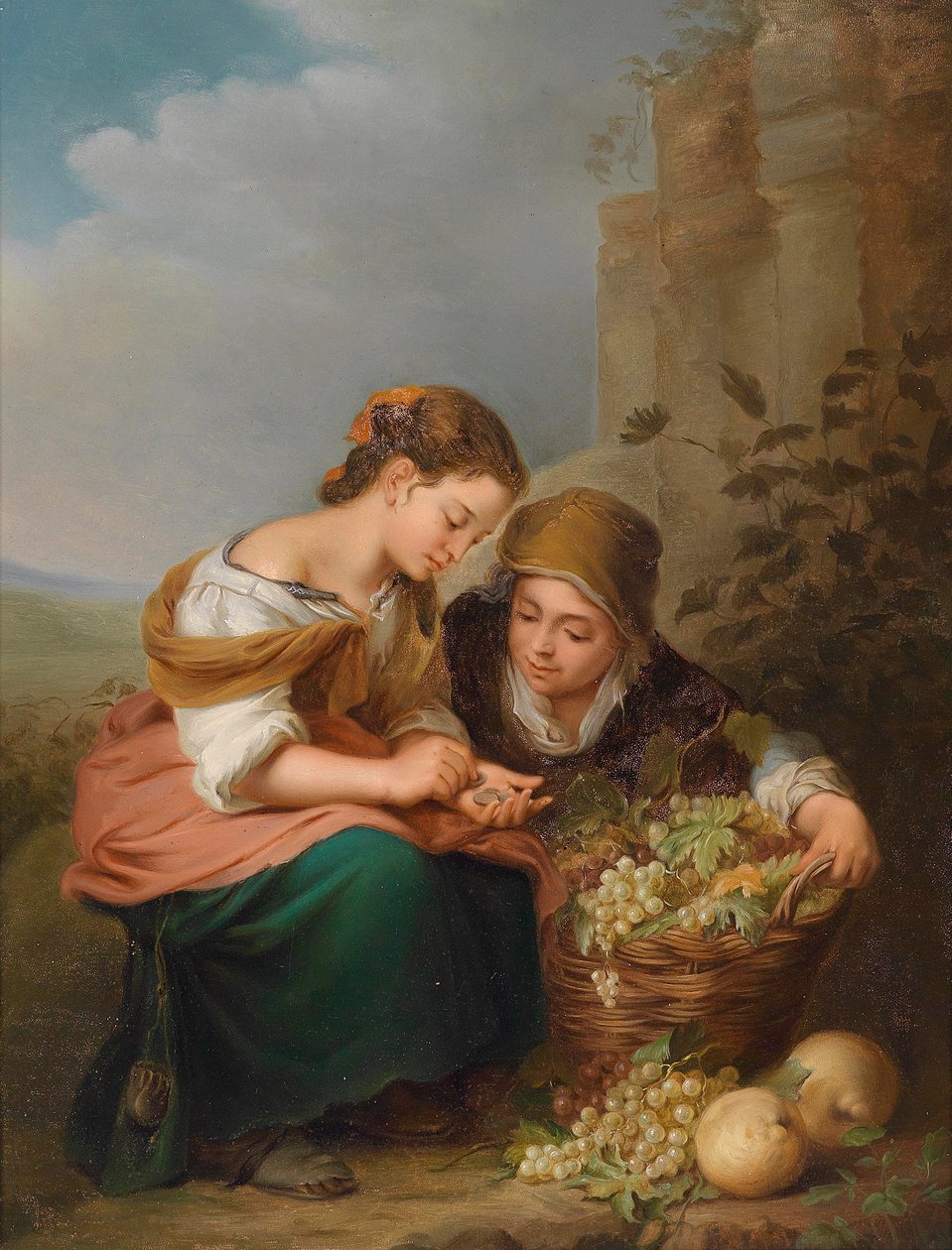 De kleine fruitverkoper door after Bartolome Esteban Murillo