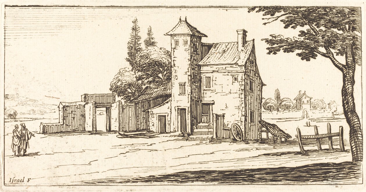 Landschap door After Jacques Callot