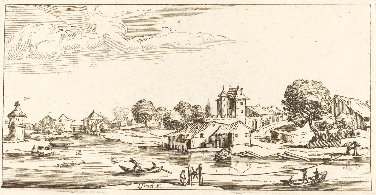 Landschap door After Jacques Callot