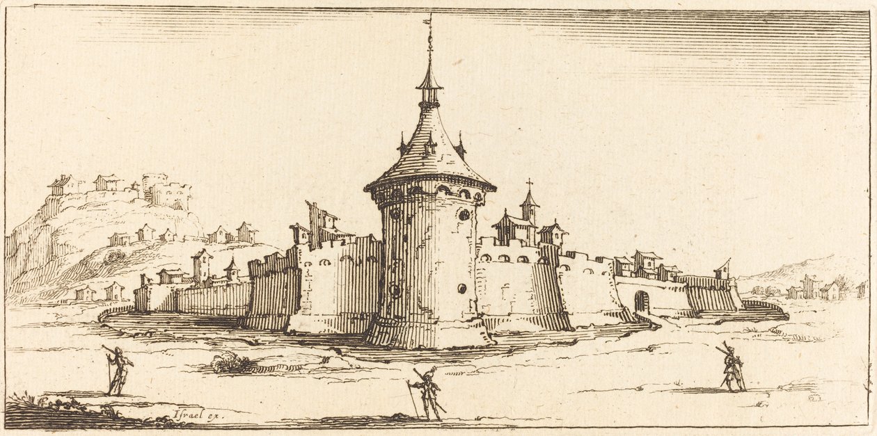 Landschap door After Jacques Callot