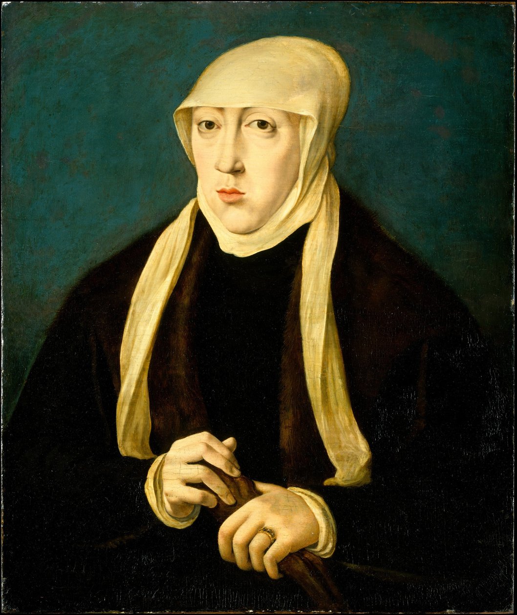 Maria (1505-1558), koningin van Hongarije door After Jan Cornelisz Vermeyen