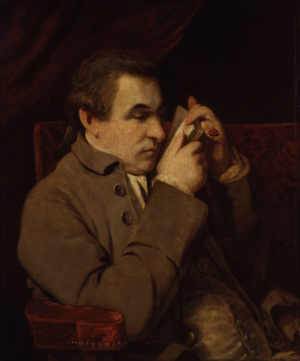 Giuseppe Baretti (kopie naar een origineel uit 1773) door after Joshua Reynolds