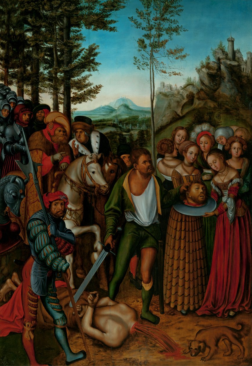 Onthoofding van Johannes de Doper door after Lucas Cranach the Elder