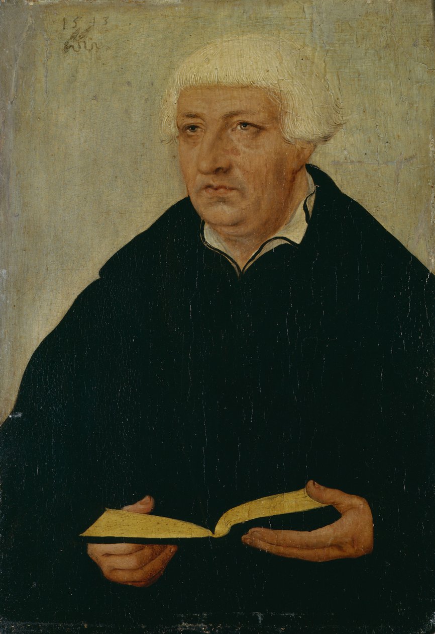 Portret van Johannes Bugenhagen (1485 - 1558) door after Lucas Cranach the Elder