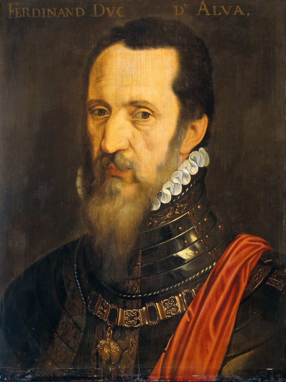 Portret van Fernando Alvarez de Toledo, hertog van Alba door After Willem Key
