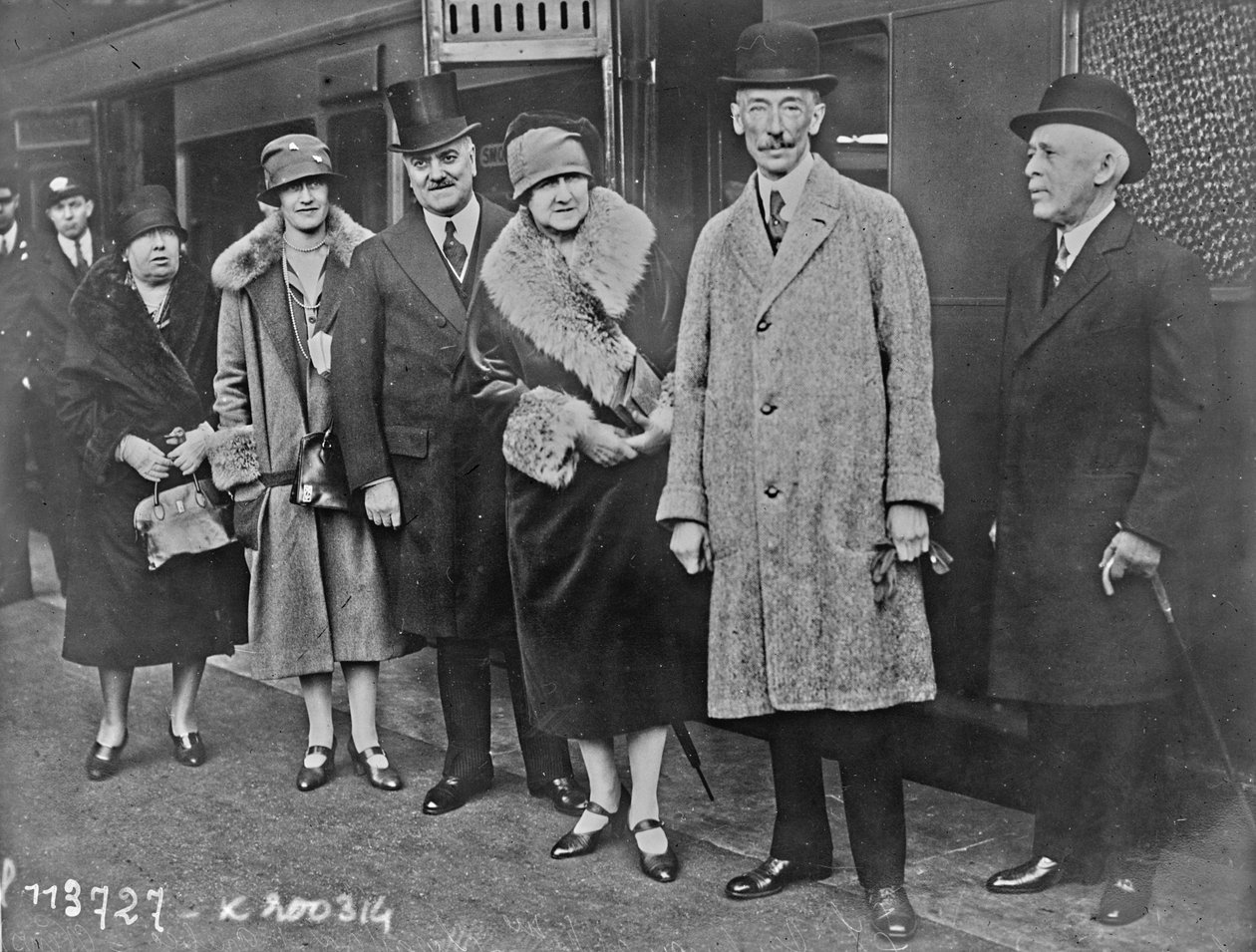 Louis-Alexandre Taschereau, premier van Quebec, en zijn vrouw Adine Dionne, in Londen, 14 oktober 1926 door Agence Rol