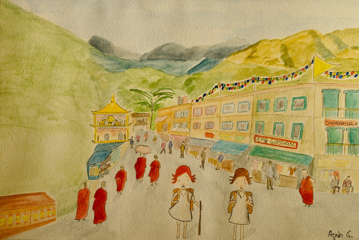 De Reis, Dharamsala door Agnes Girardon