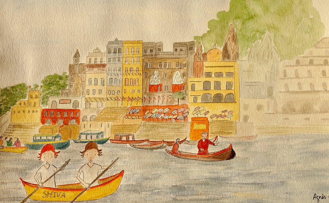 De reis, Varanasi door Agnes Girardon