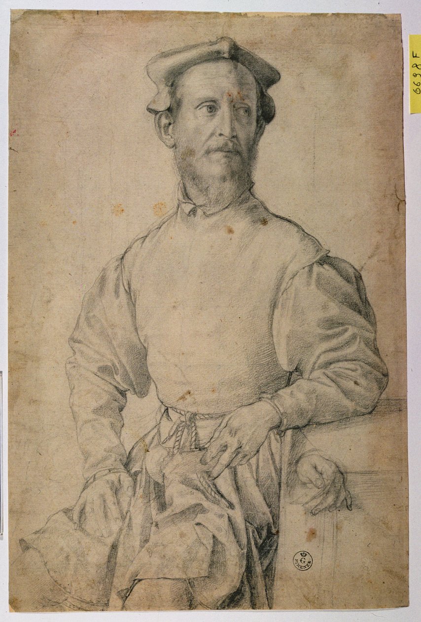 Portret van Jacopo Pontormo (1497-1557) door Agnolo Bronzino