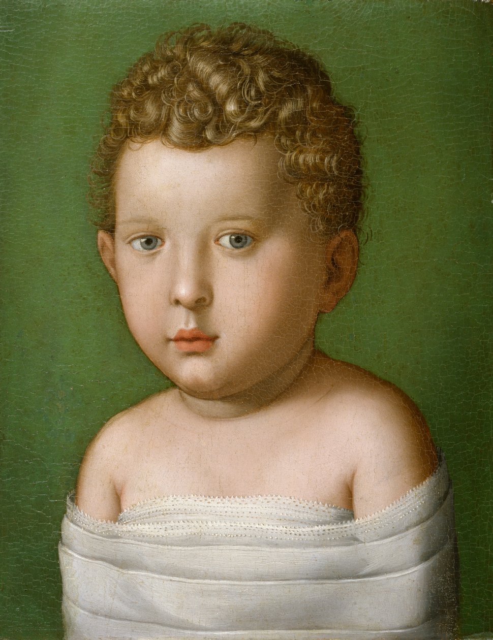 Portret van een babyjongen door Agnolo Bronzino