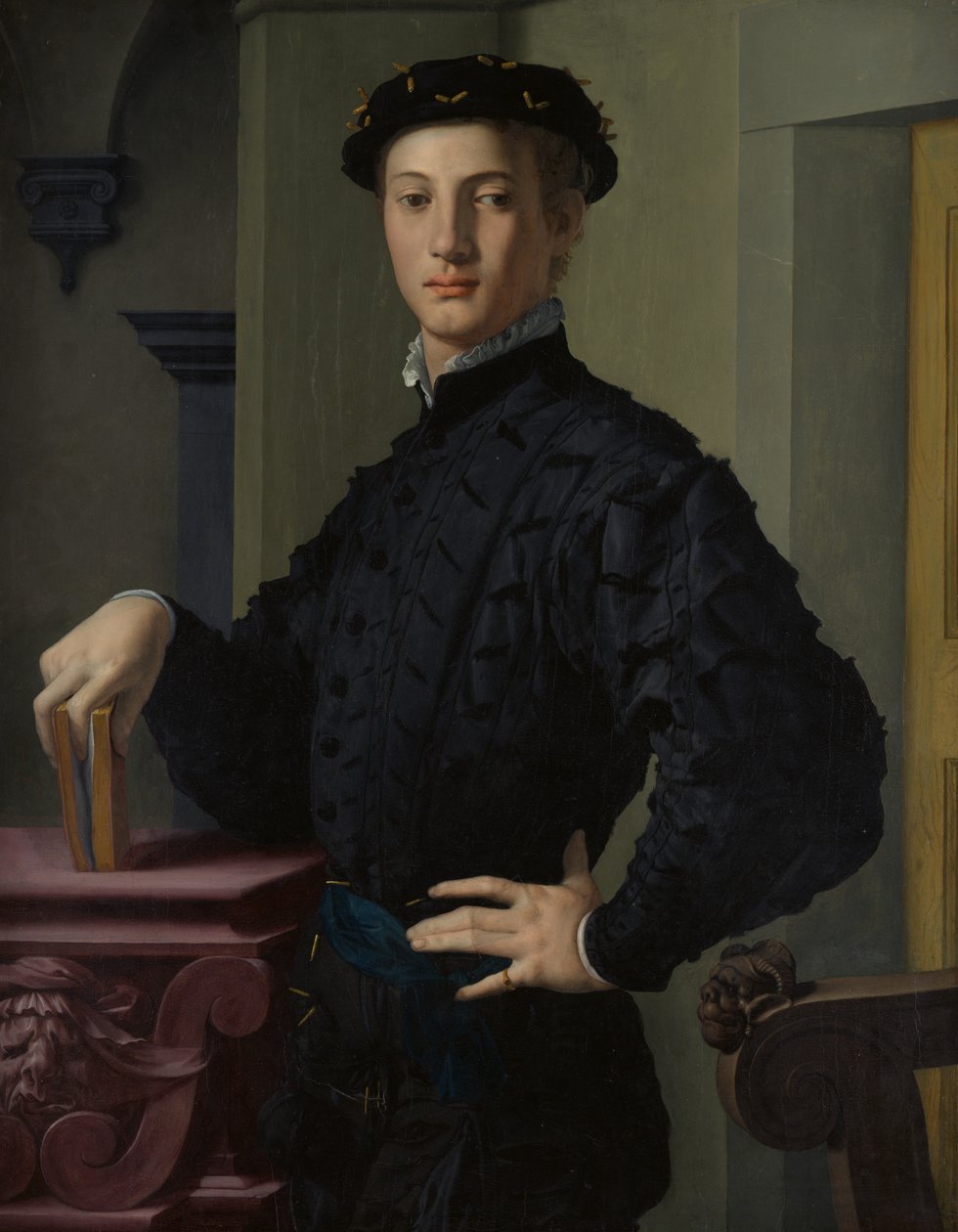 Portret van een Jonge Man, 1530s door Agnolo Bronzino