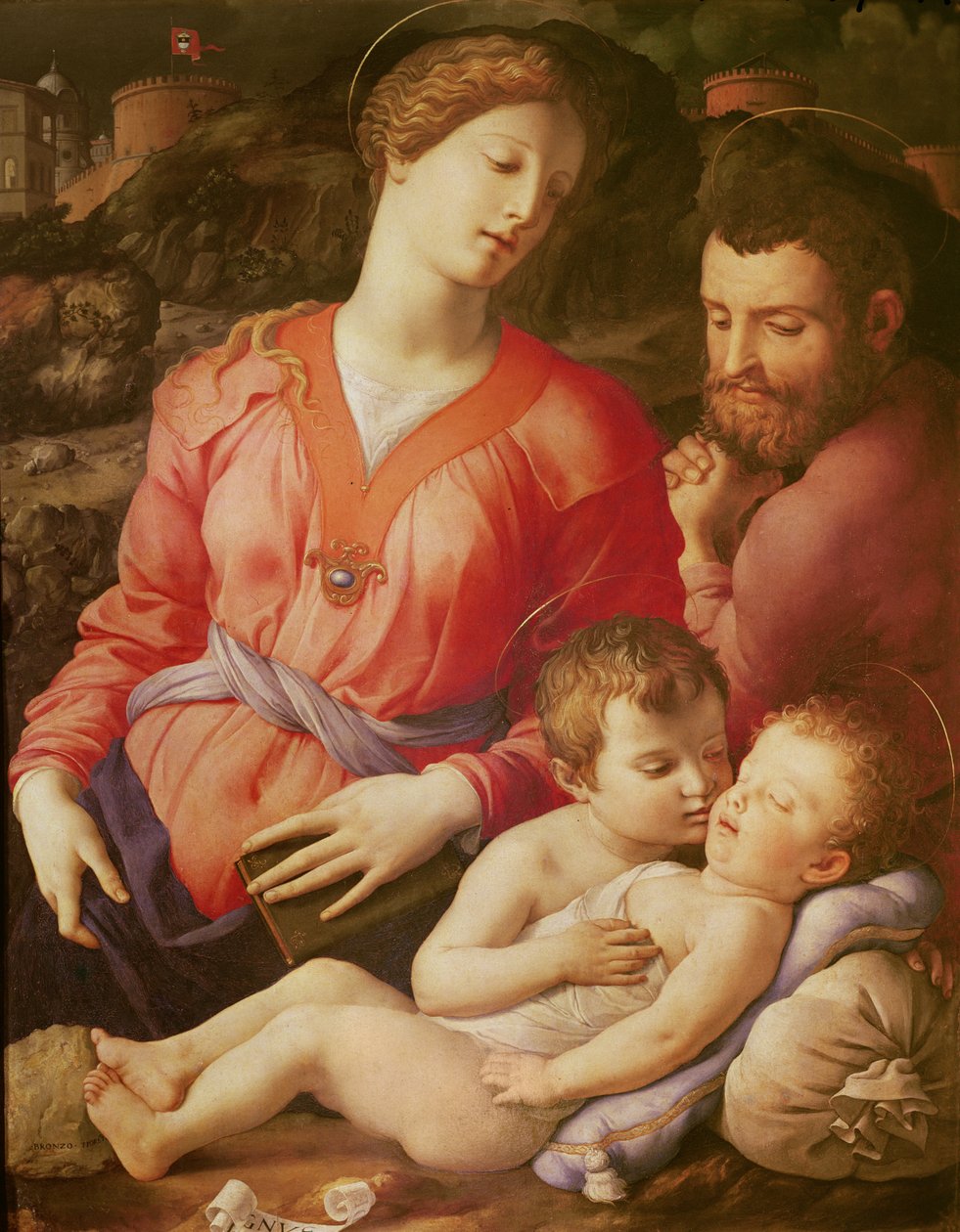 De Panciatichi Heilige Familie door Agnolo Bronzino