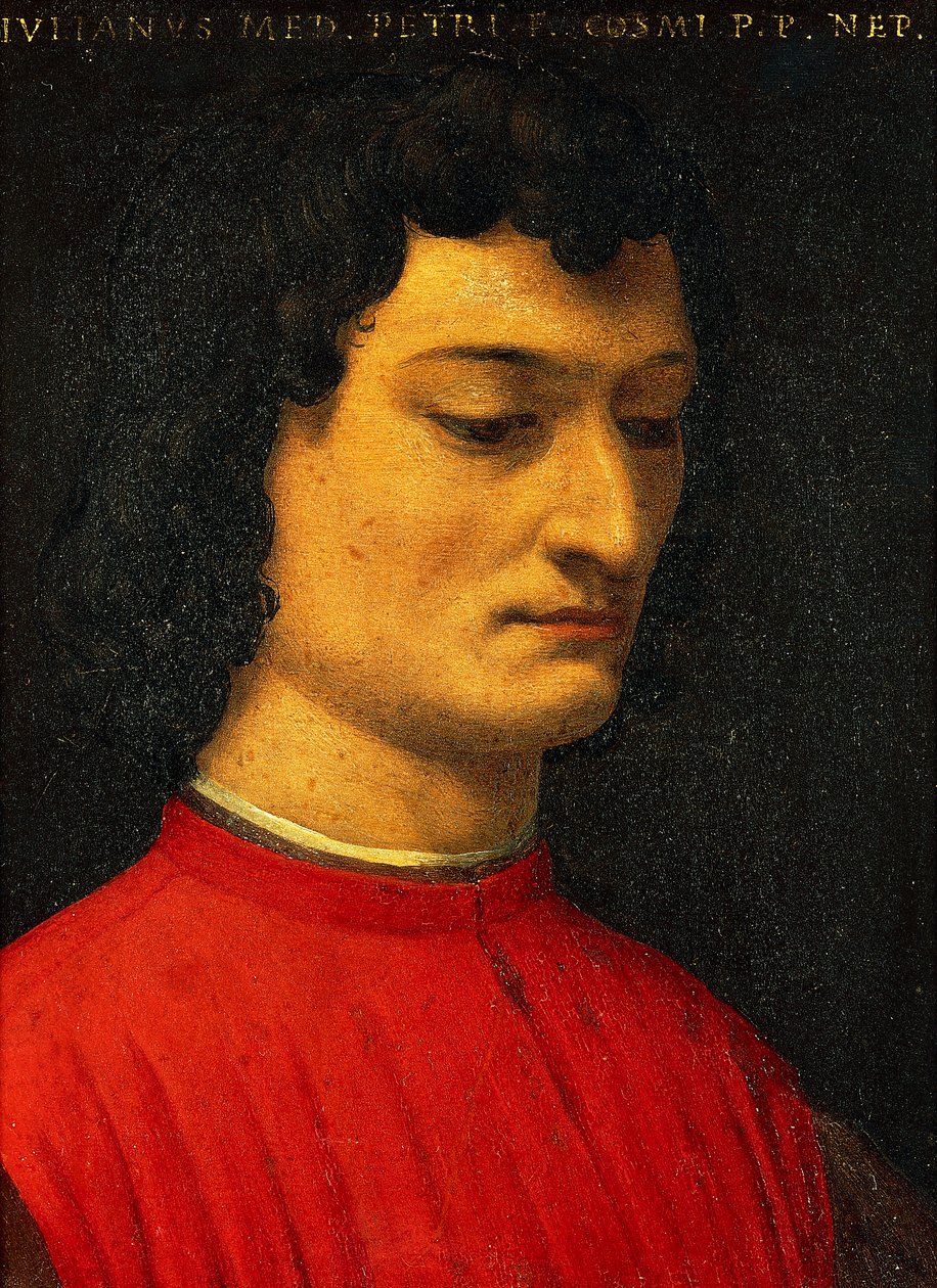 Portret van Giuliano de Medici door Agnolo Bronzino
