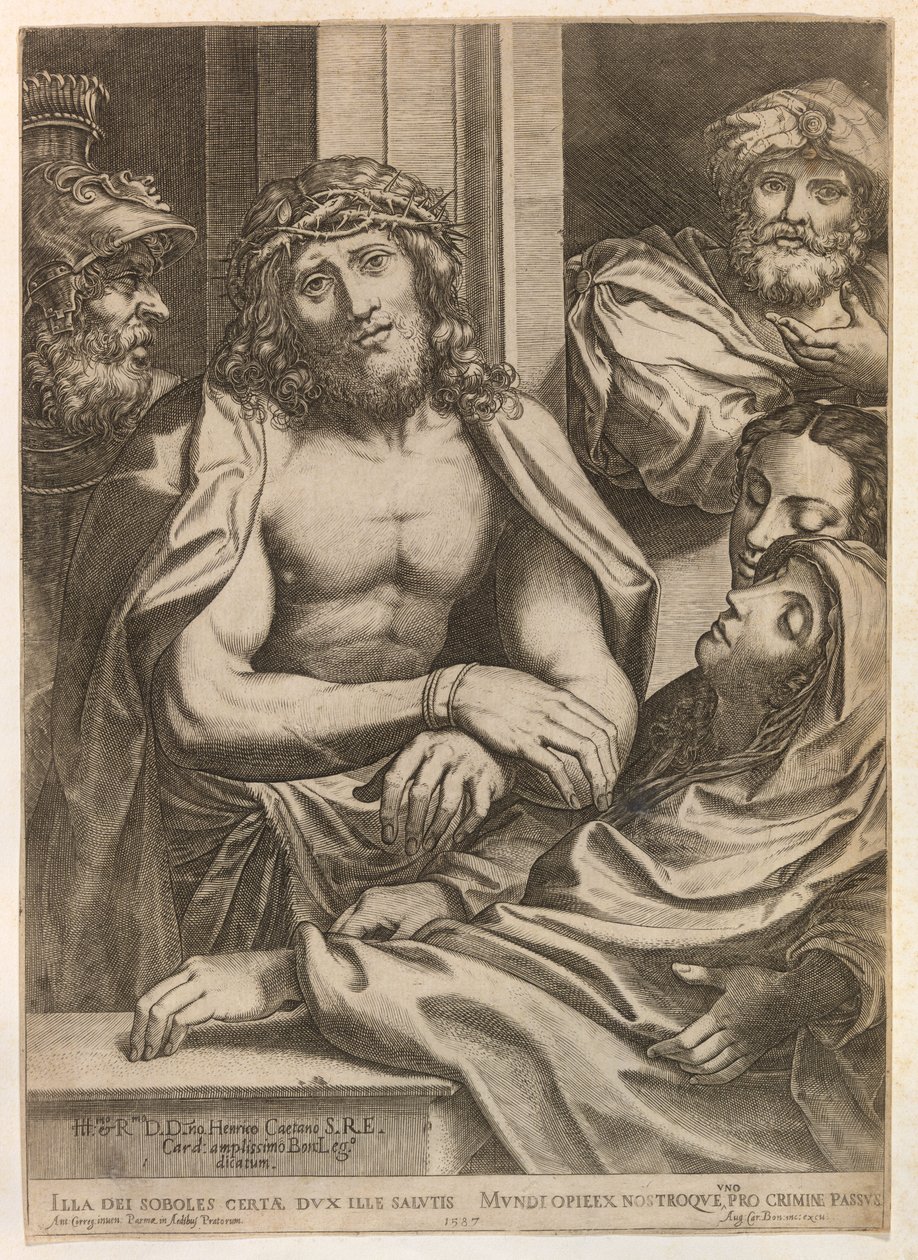 Ecce Homo door Agostino Carracci
