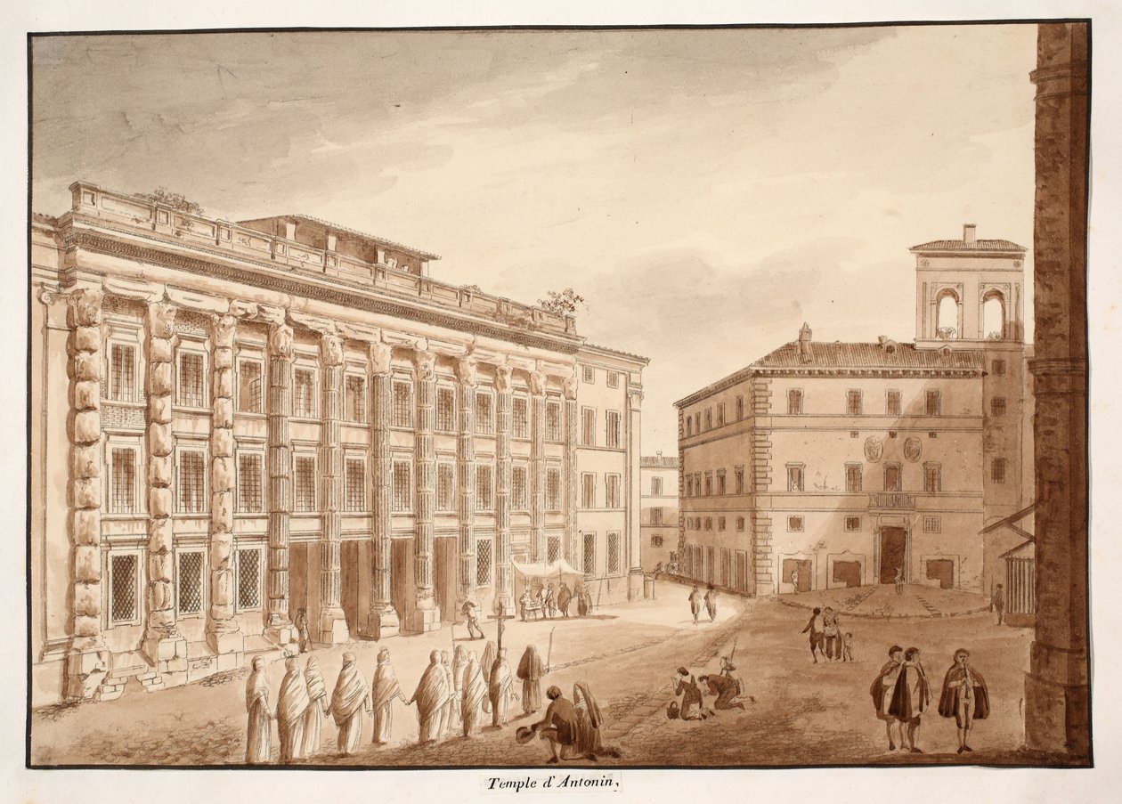 Antonijnse Tempel, 1833 door Agostino Tofanelli
