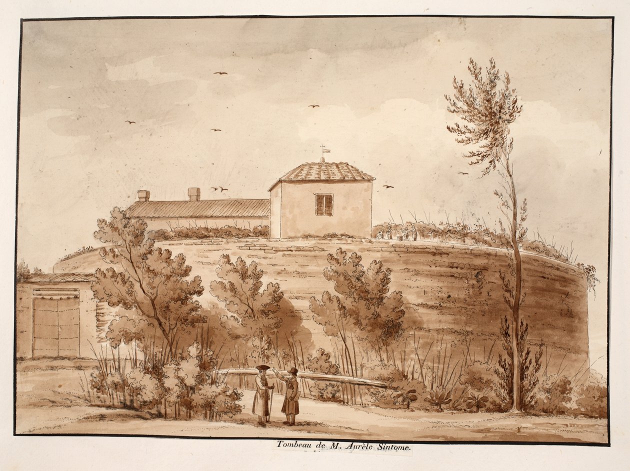 Graf van Marcus Aurelius Sintoma, 1833 (ets met bruine was) door Agostino Tofanelli