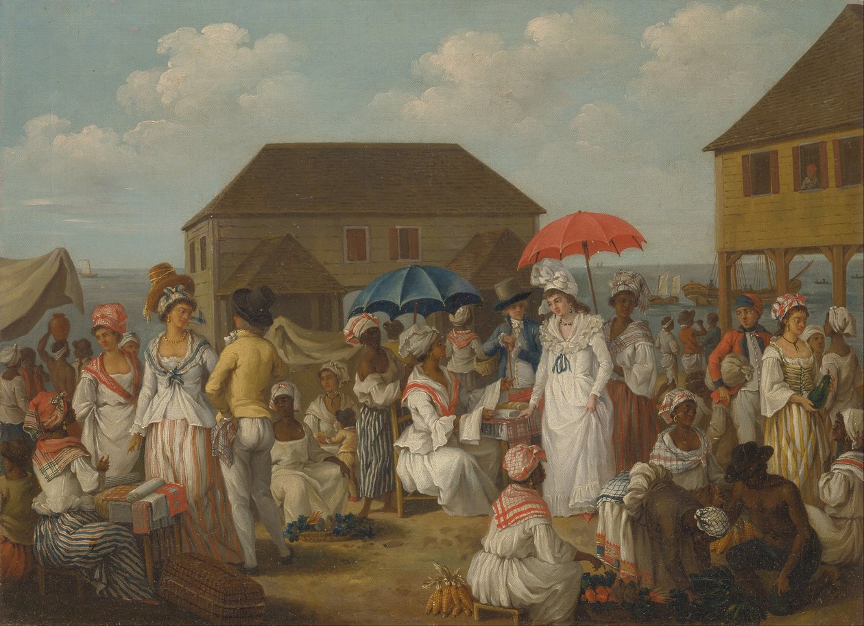 Linnenmarkt, Dominica door Agostino Brunias