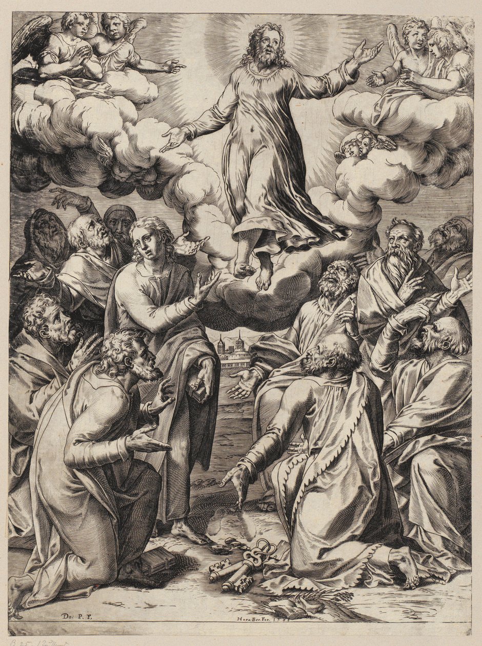 Stigmatisatie van de heilige Franciscus door Agostino Carracci