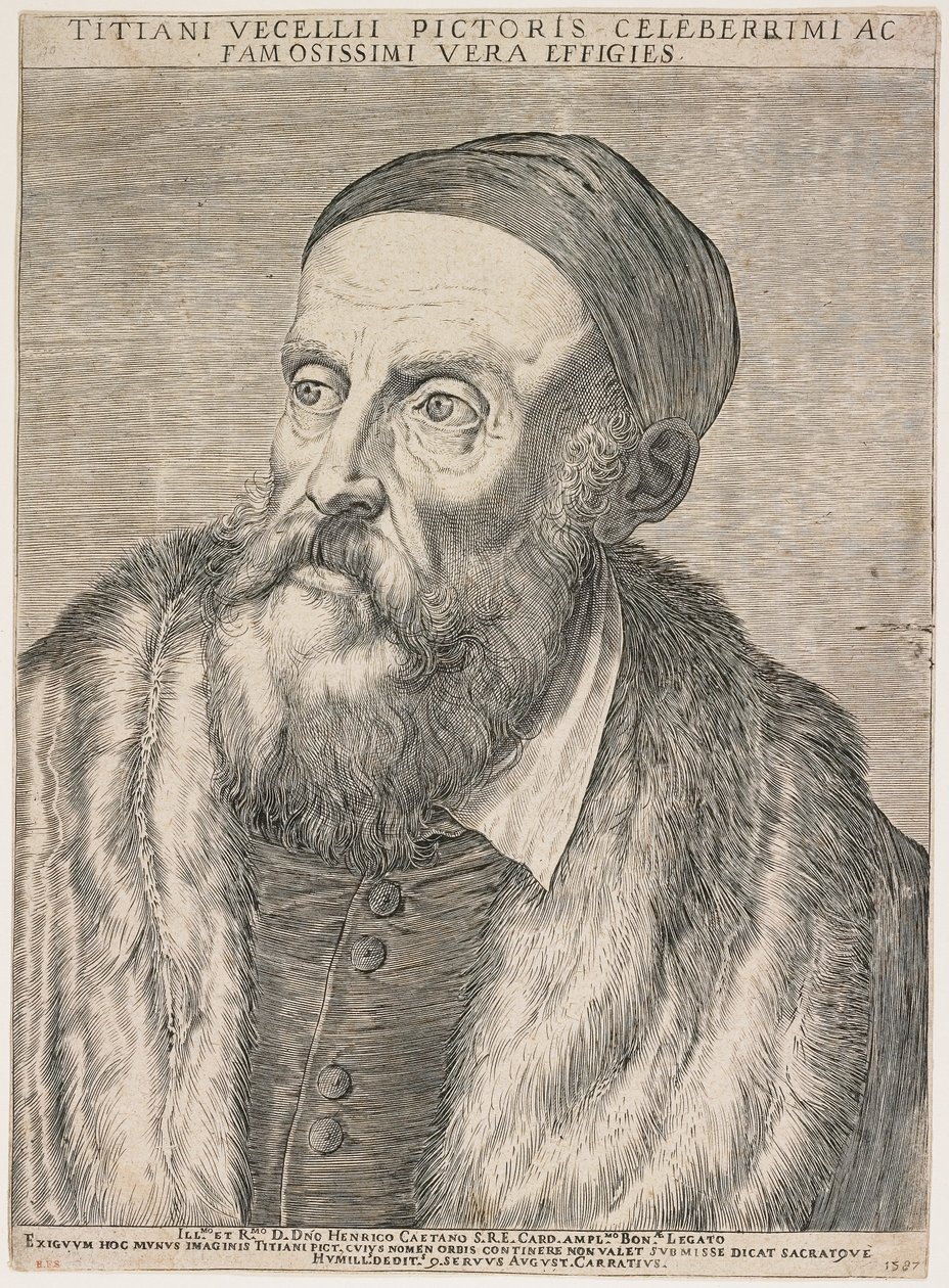 Titiaan door Agostino Carracci