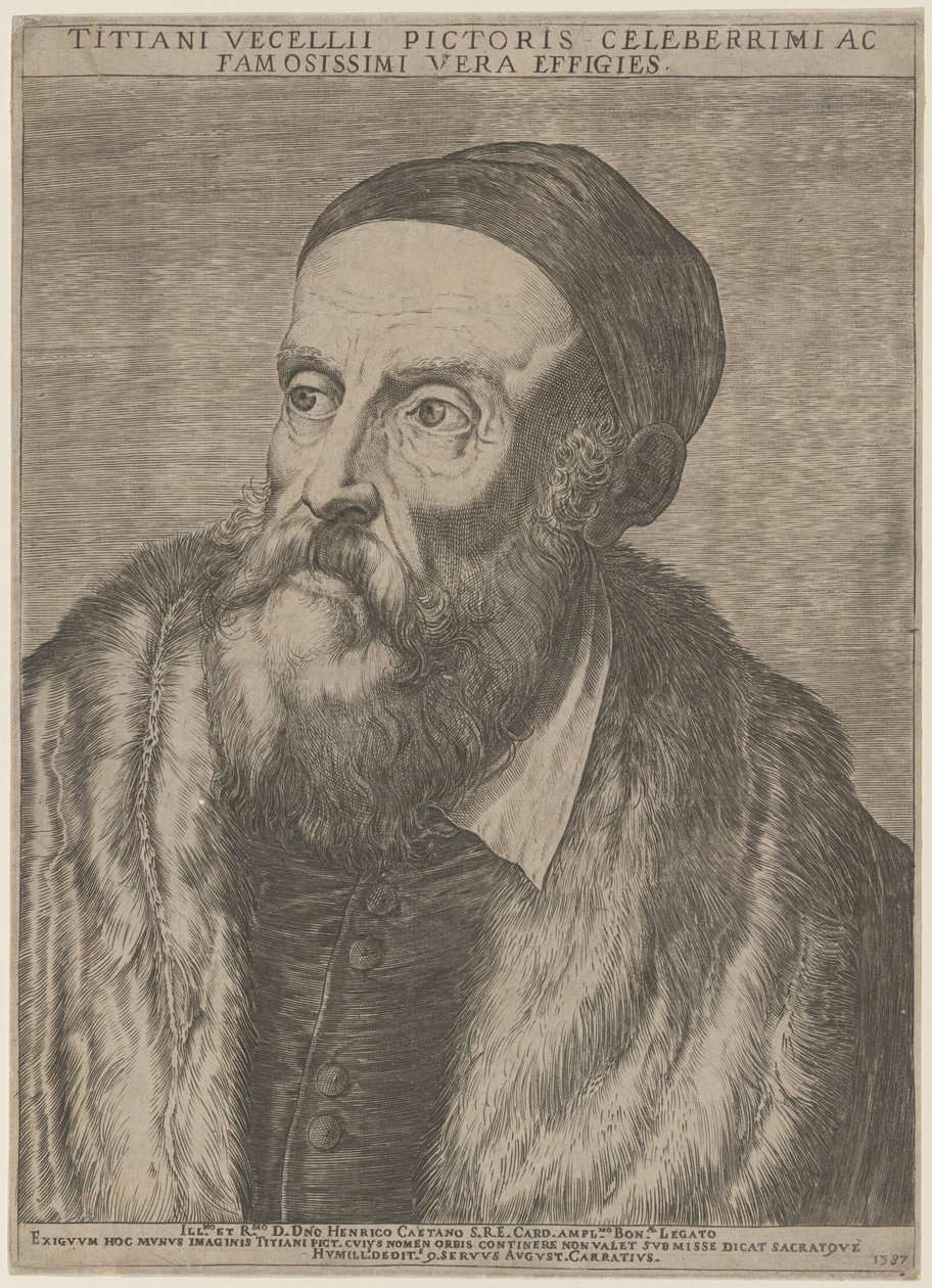 Titiaan door Agostino Carracci