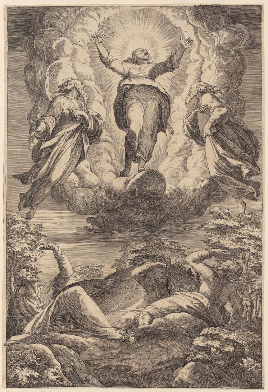 Transfiguratie door Agostino Carracci
