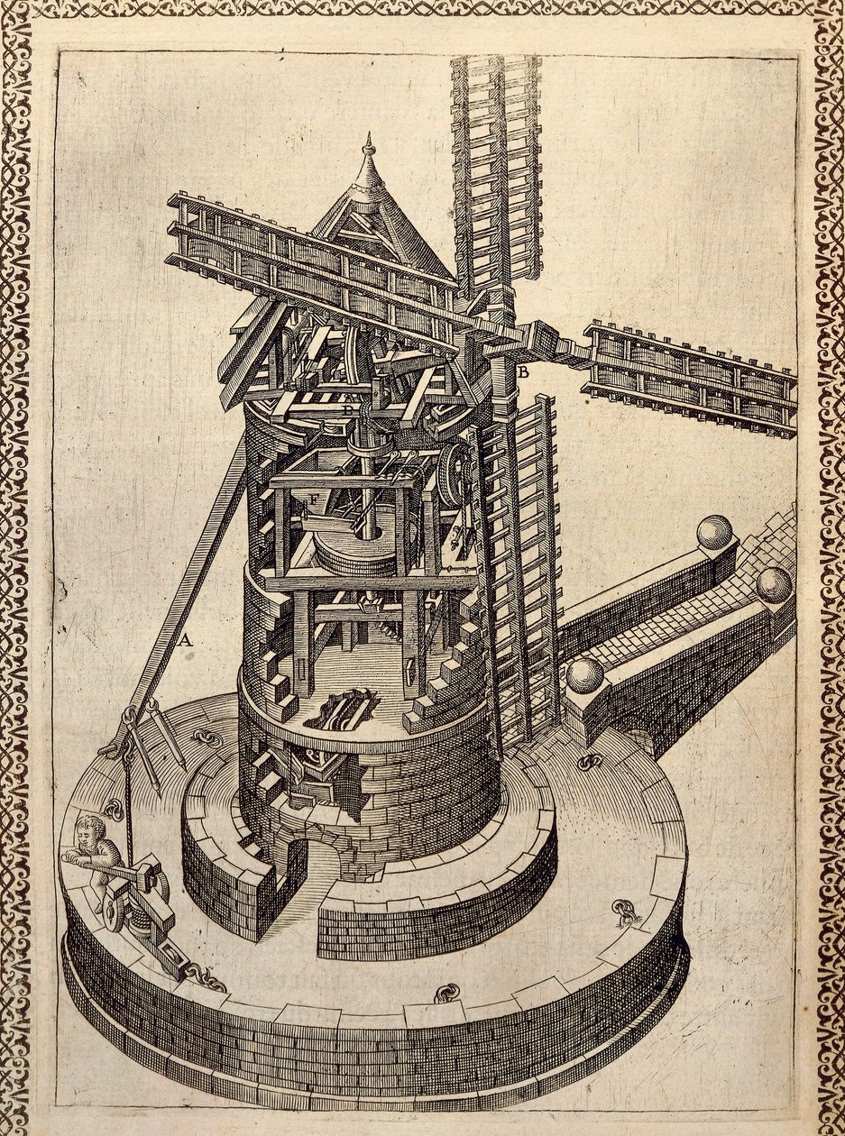 Molen door Agostino Ramelli
