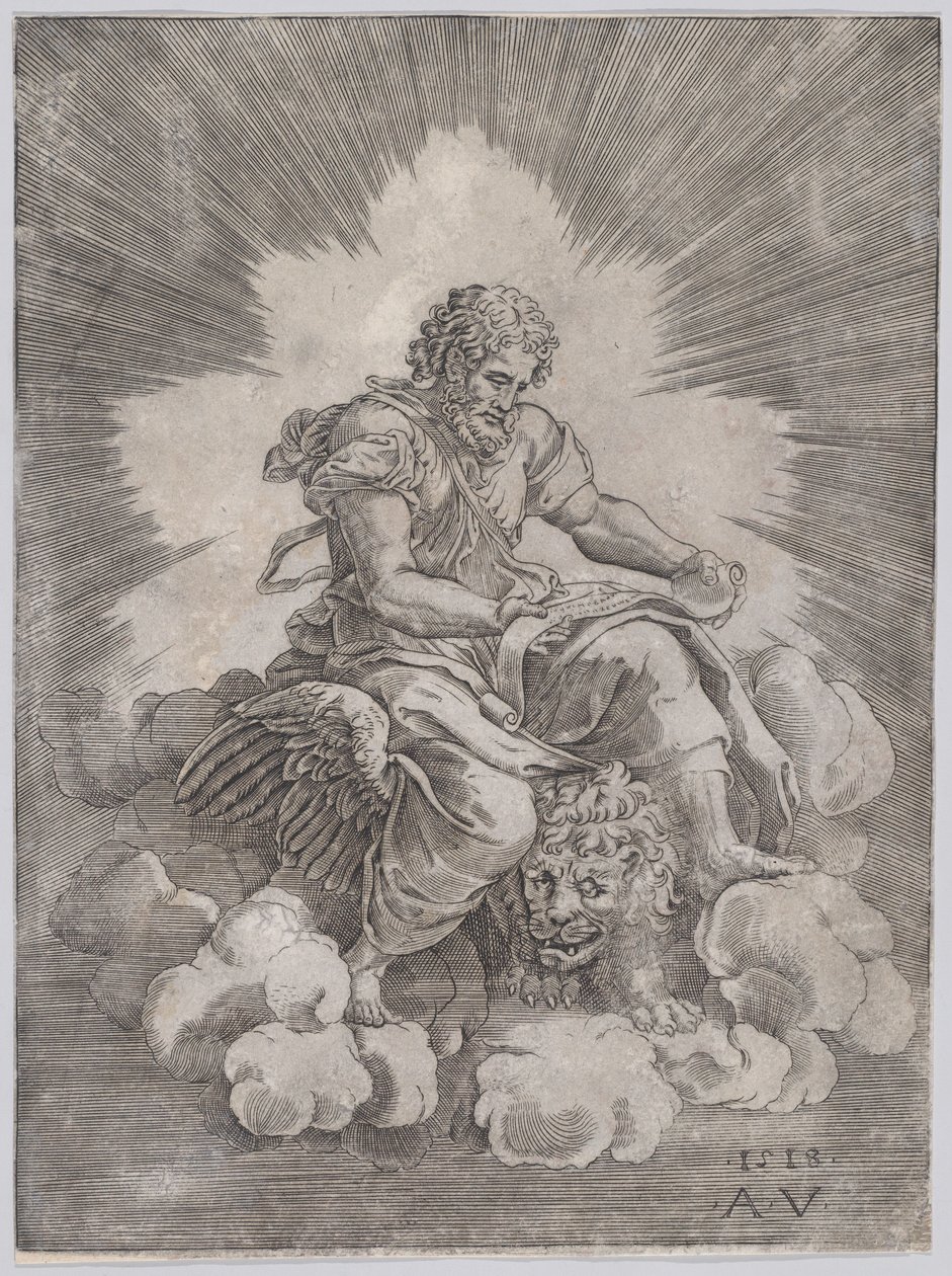 Sint Marcus door Agostino Veneziano