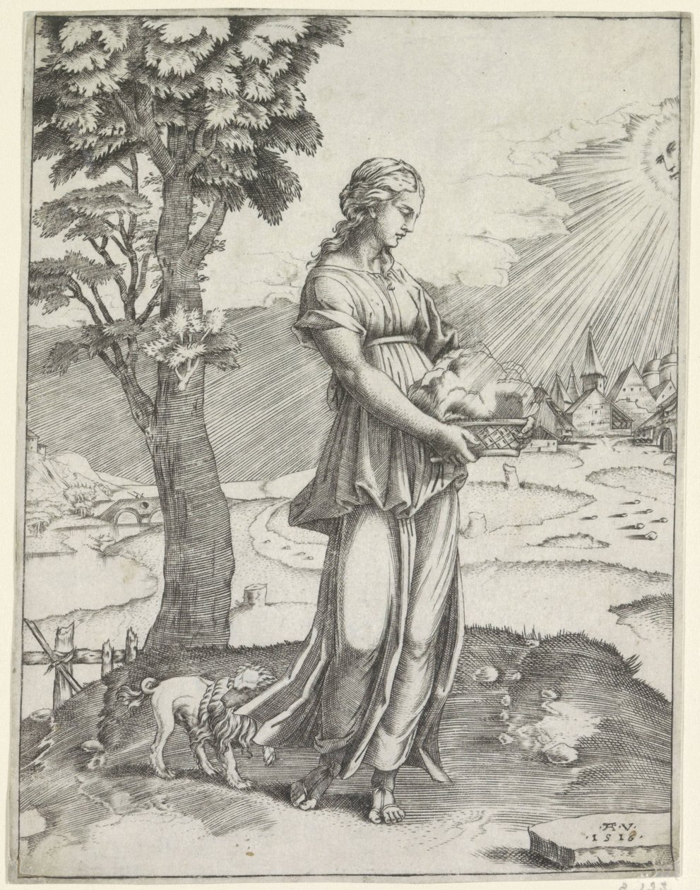 Sibille van Cumae door Agostino Veneziano