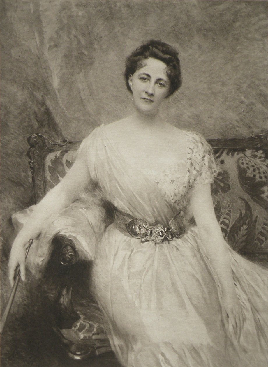 Moreau-vauthier 1906 plaat 32 aime morot madame aartsdiaken boisseaux 1895 door Aimé Nicolas Morot