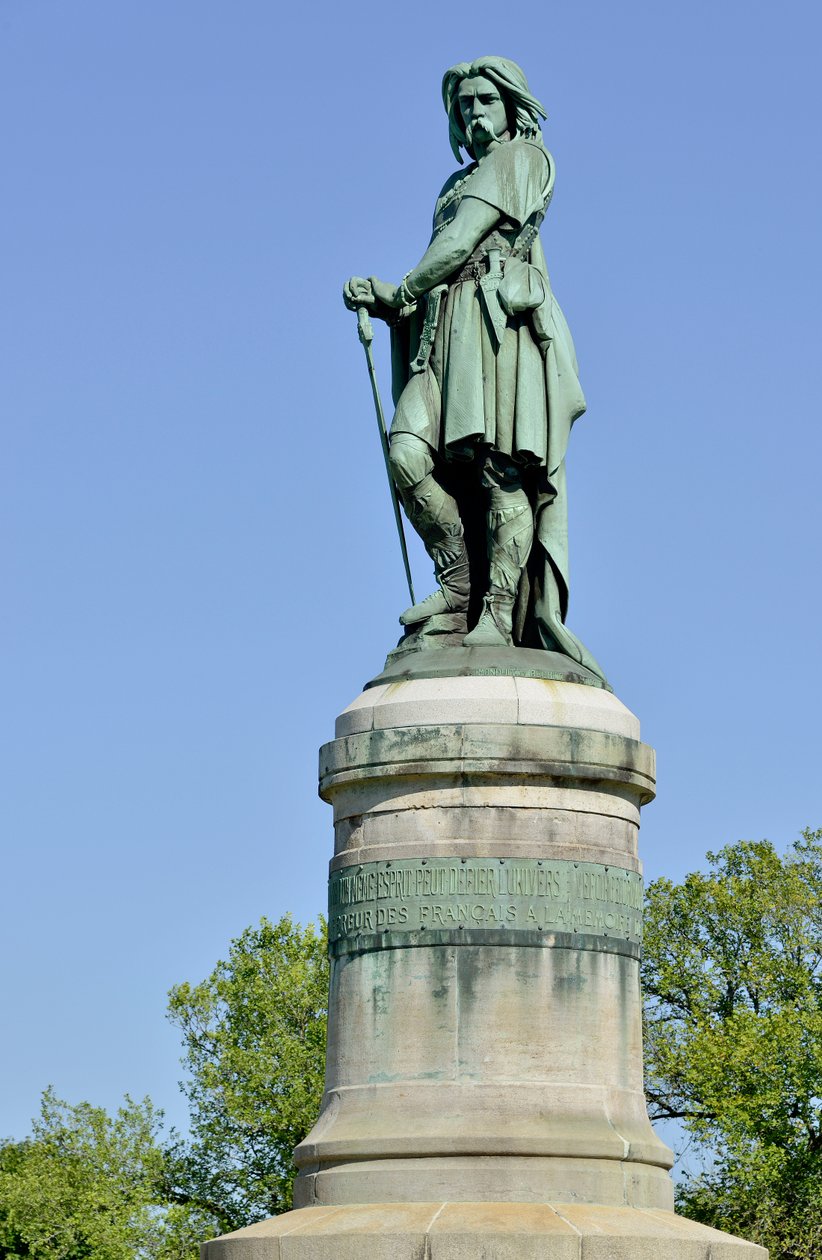 Kolossaal standbeeld van Vercingetorix, Gallische leider door Aime Millet