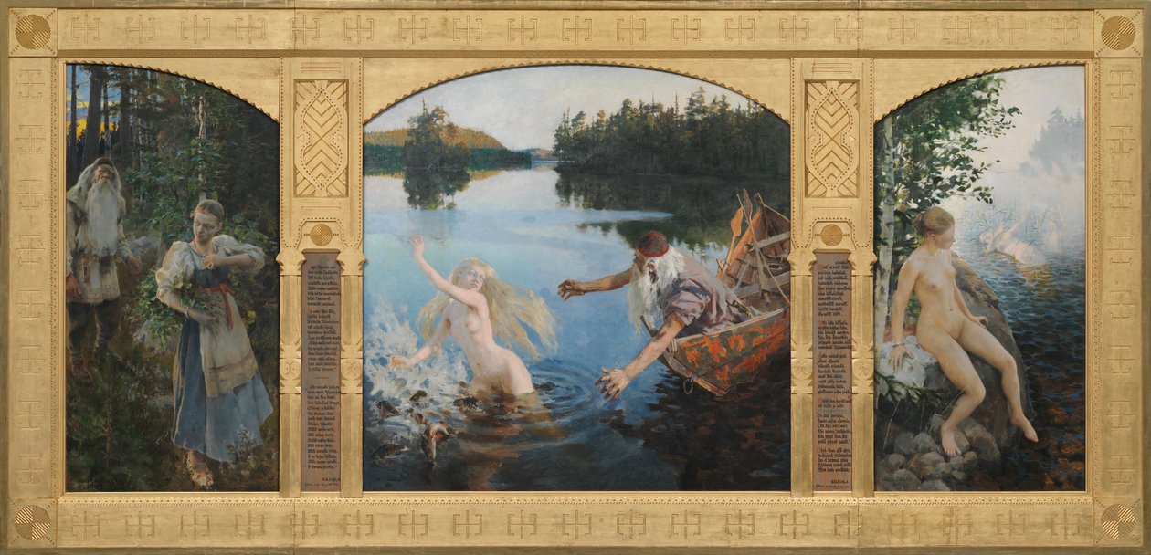 Aino-mythe, drieluik door Akseli Gallen-Kallela