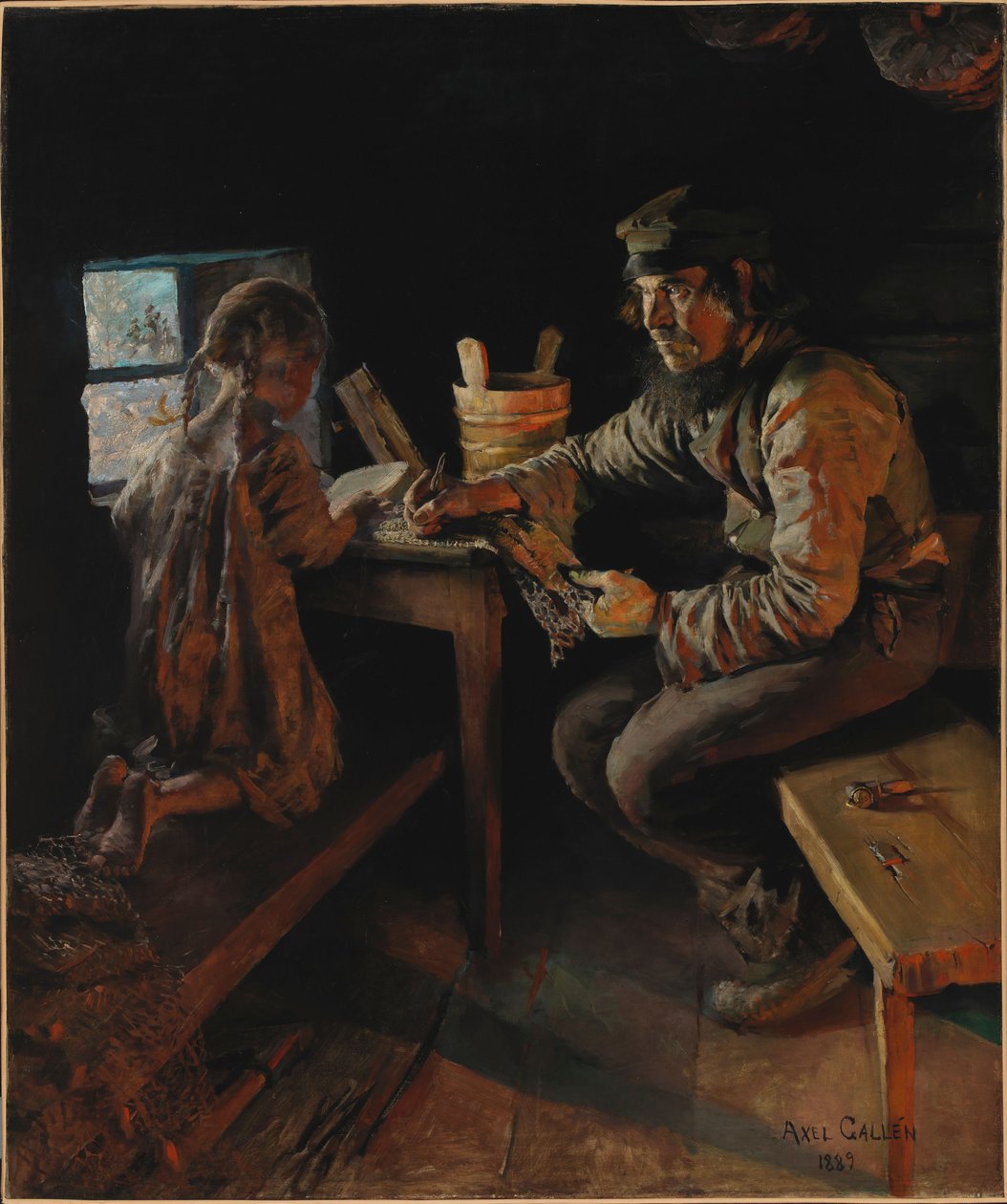 Eerste les door Akseli Gallen-Kallela