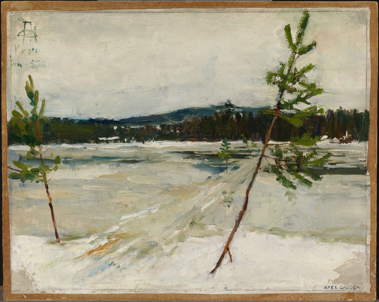 Pad op het ijs door Akseli Gallen-Kallela