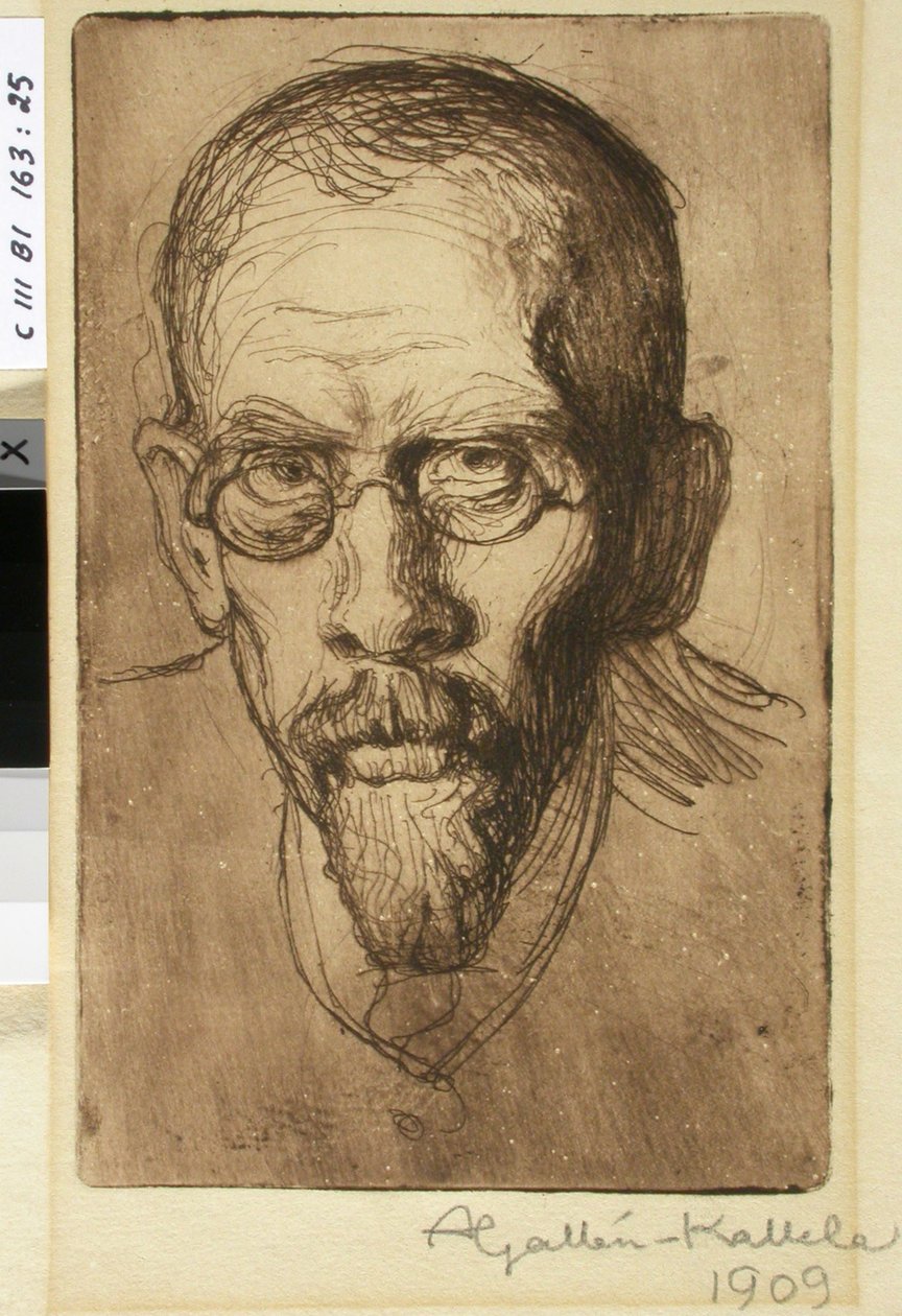 Apotheker Filip Gallen, de broer van de kunstenaar door Akseli Gallen-Kallela