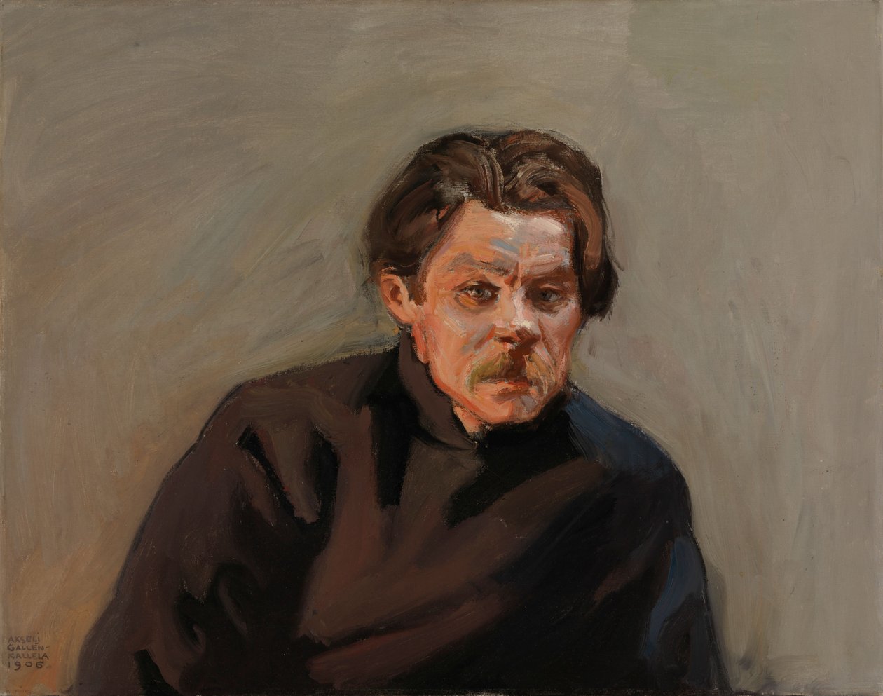 Portret van Maxim Gorky door Akseli Gallen-Kallela