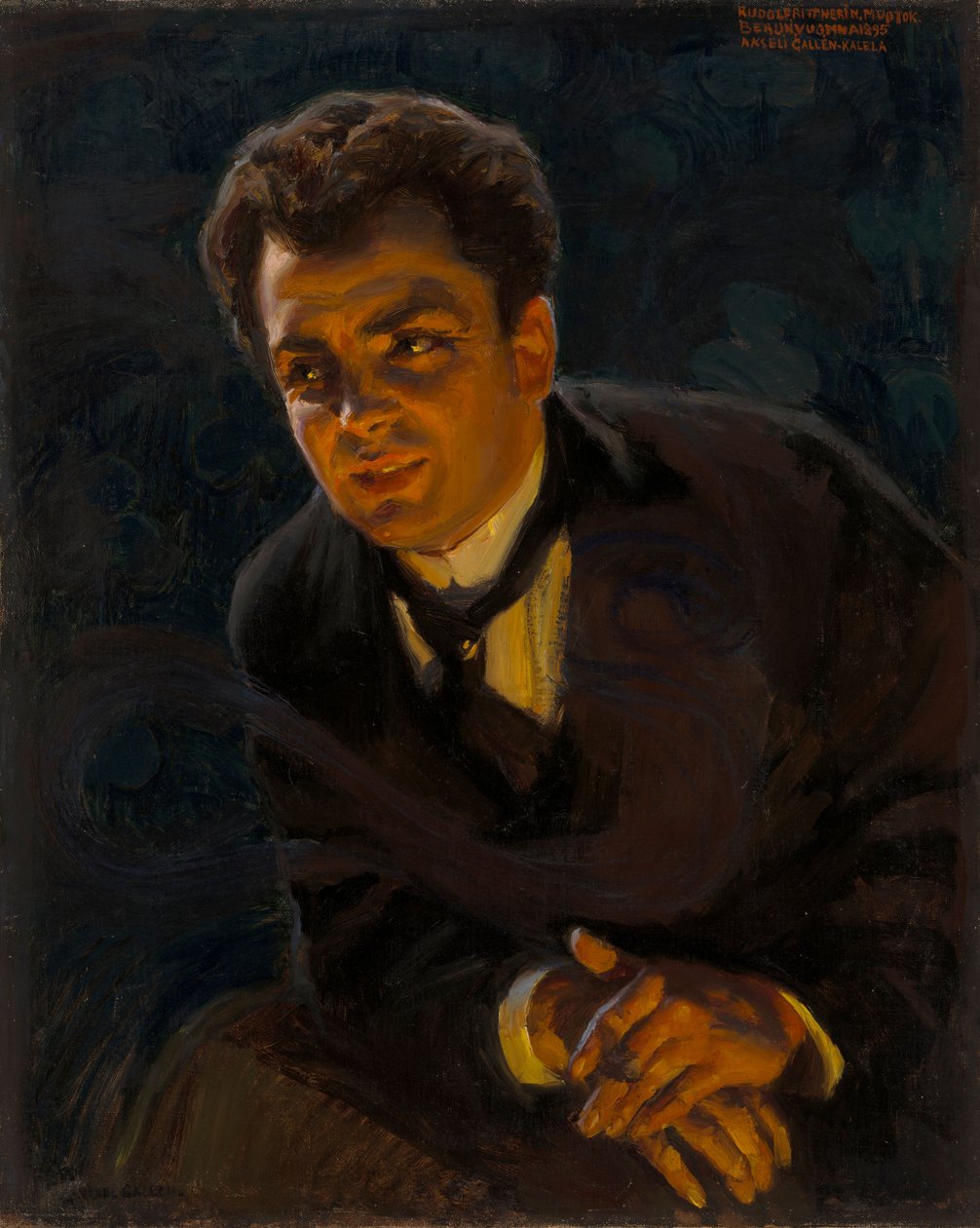 Portret van de Duitse acteur Rudolf Rittner door Akseli Gallen-Kallela