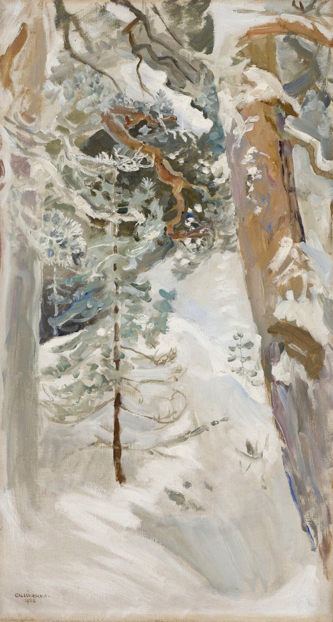 Sneeuwlandschap door Akseli Gallen-Kallela