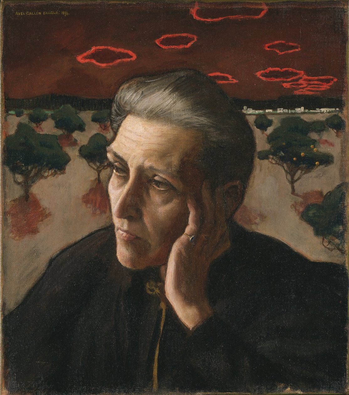 De moeder van de kunstenaar door Akseli Gallen-Kallela