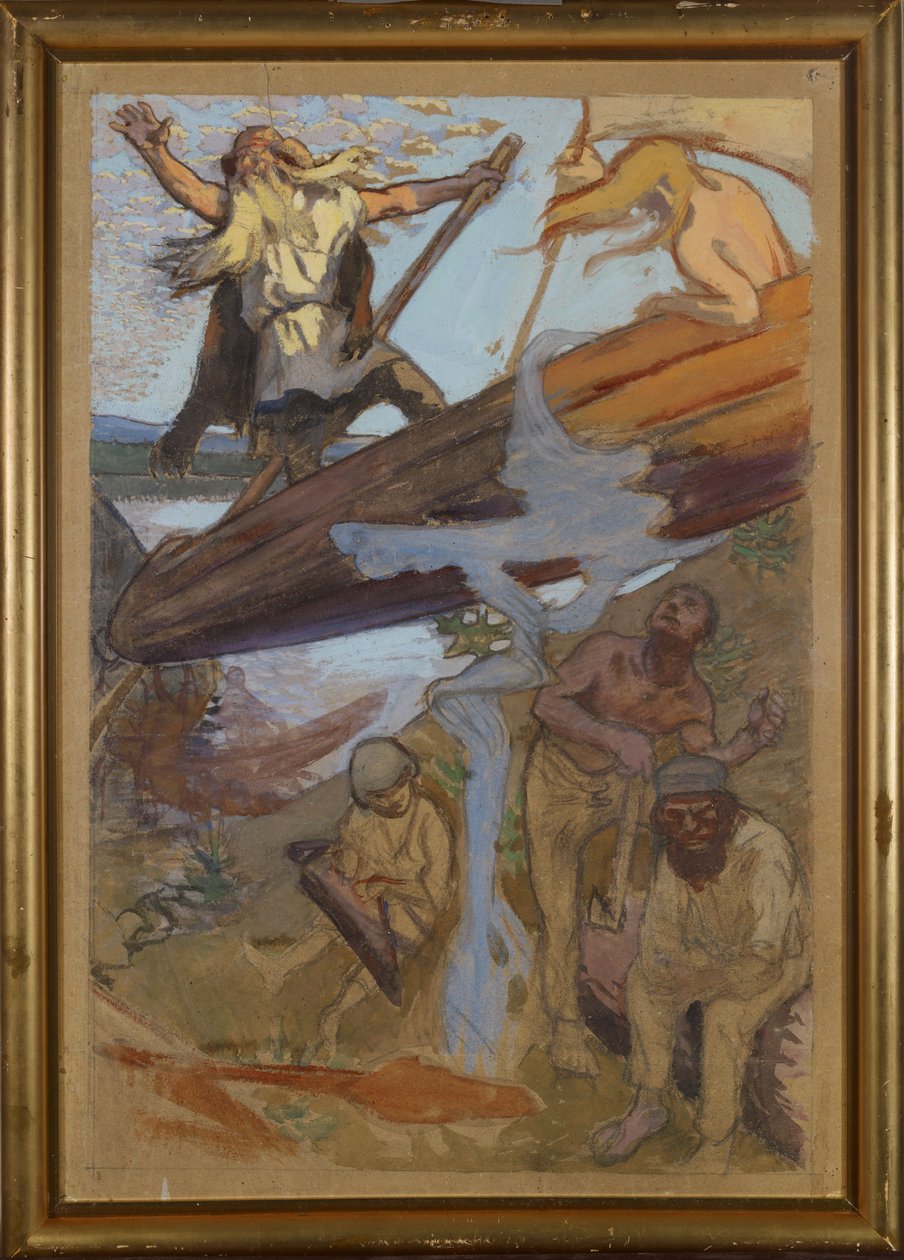 Het vertrek van Väinämöinen door Akseli Gallen-Kallela