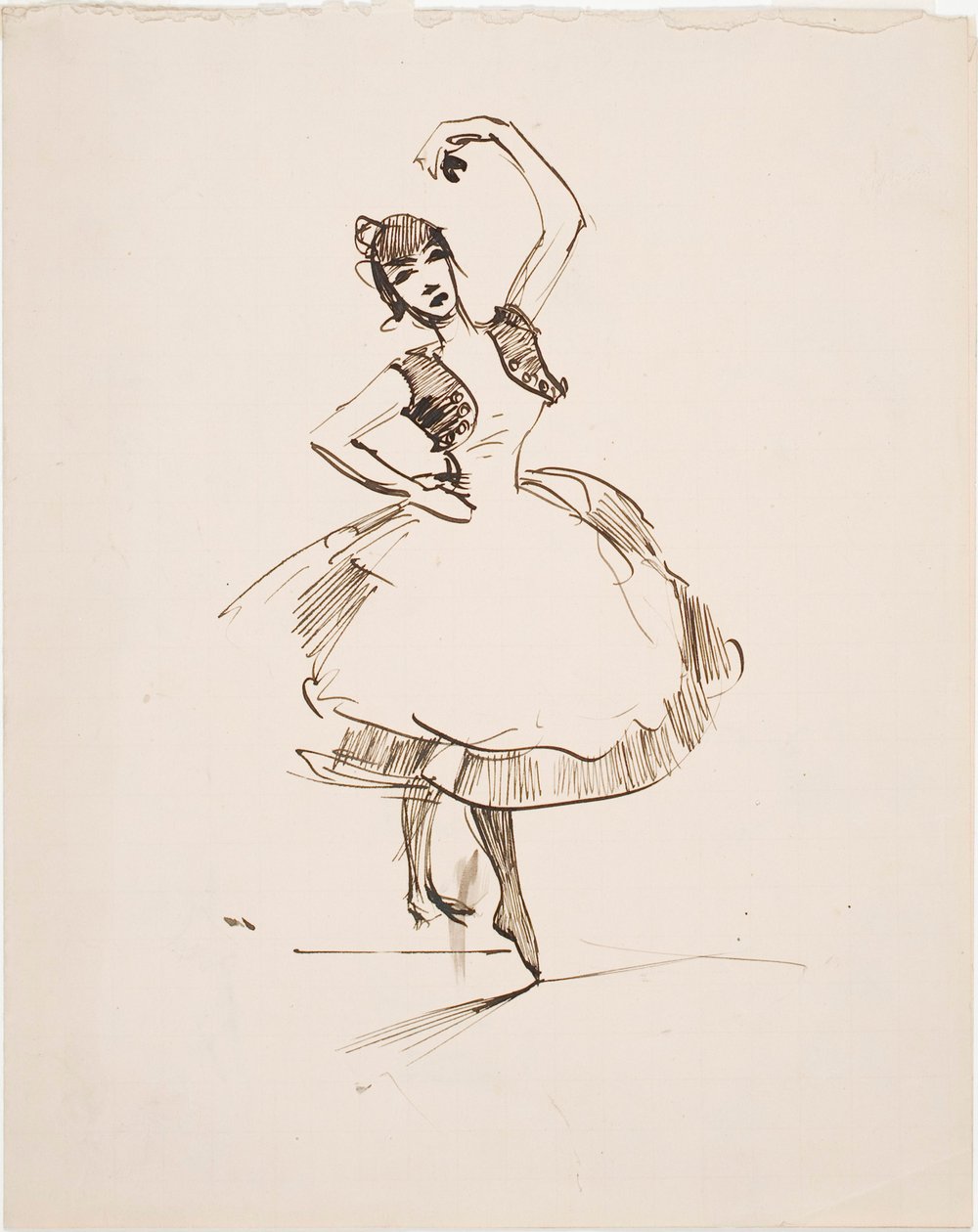 De Spaanse danseres door Akseli Gallen-Kallela